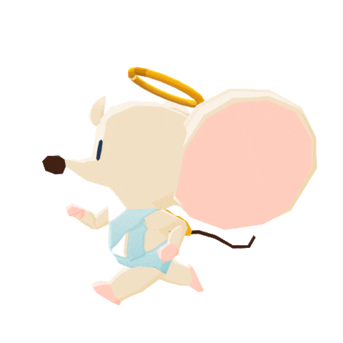 Angel Mouse Sticker
