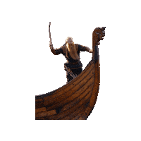 Viking Ship Sticker by THE BEARD STRUGGLE