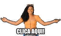 Clica Aqui Click Here Sticker by Salon Line