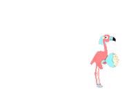 Wedding Flamingo Sticker by Tambu Klavye