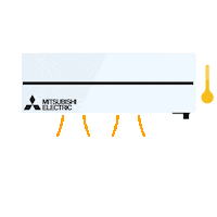 Mitsubishi_Electric_France ac hvac clim mitsubishi electric Sticker
