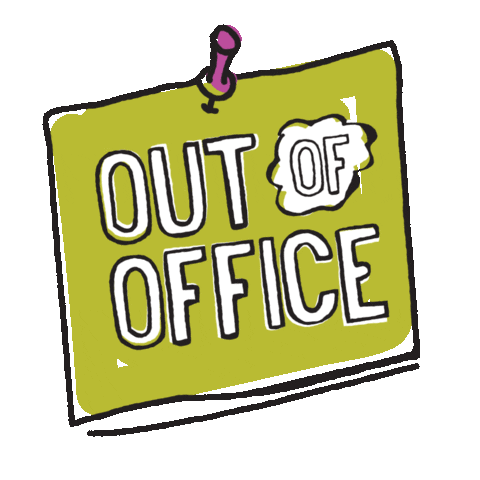 CCHMarketing giphyupload sticker ooo out of office Sticker