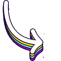 Arrow Blinking Sticker