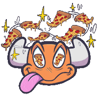 Drunk Pizza Sticker