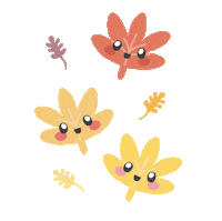 Falling Leaves Fall Sticker by laughlau