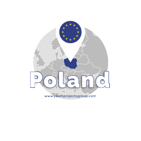 youthprojectsgroup map poland maps erasmus Sticker