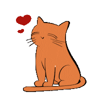 Cat Hearts Sticker