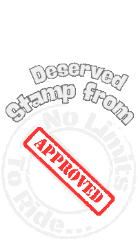 NoLimitstoRide approved stamp carimbo deserved Sticker