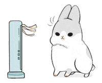 rabbit wind Sticker by YUKIJI