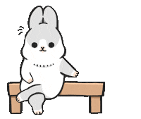 rabbit partner Sticker by YUKIJI