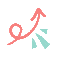 Arrow Up Sticker by Hubble