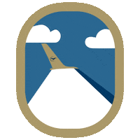 FlyAirshare plane airplane window pilot Sticker