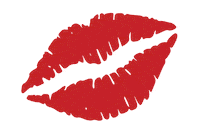 sydneysherrill kiss lipstick red lips red lipstick Sticker