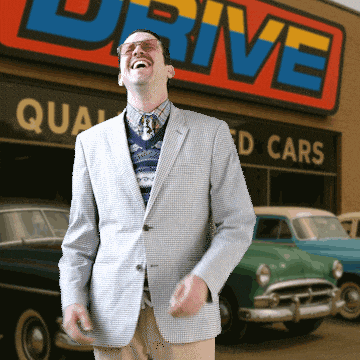 Drive Laughing GIF by Nifty Gateway Studio