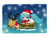 Katgyuhoney hatsune miku christmas hatsune miku navidad navidad miku GIF