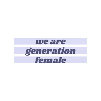 generationfemaleglobal  Sticker