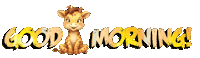 Good Morning Fox Sticker