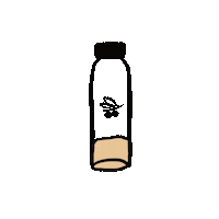 kafvecoffee coffee white bottle latte Sticker