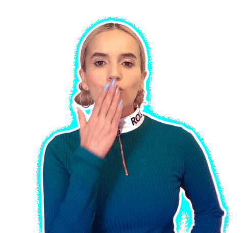 blow kiss Sticker by Pedrina