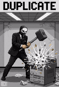 ABCNT office rage job break GIF
