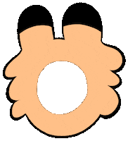 bloglaurel head furry funny cat fur Sticker