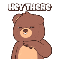 Teddy Bear Hello Sticker by BEARISH