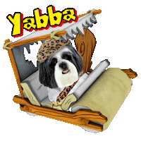 Little Rascals Flintstones Sticker by Pimp Yo Pets