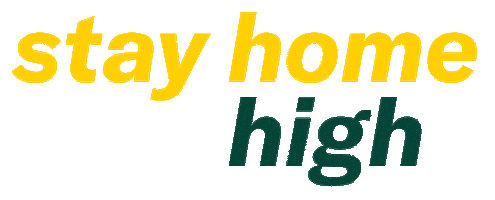 Stay Home Sticker by Leafly