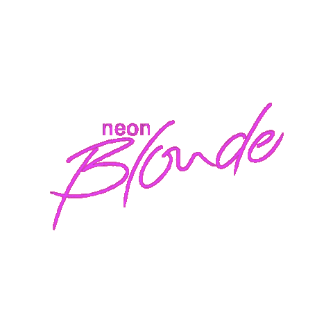 Neon Blonde Sticker by Cam Smith