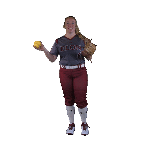 Elon Softball Sticker by Elon Phoenix