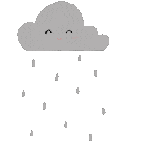Raining Rainy Day Sticker
