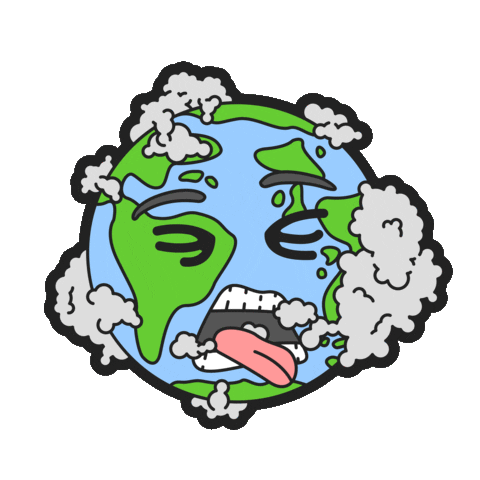 Climate Change Spinning Sticker by Asher reesha