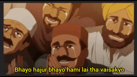 samir_mahasaye crying cry giphycreatortest nepali GIF