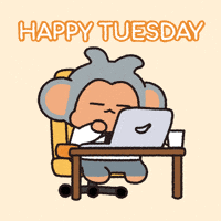 Working Tuesday Morning GIF by Chimpers