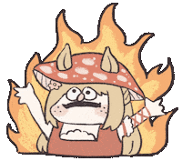 Fire Burn Sticker