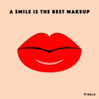 lipstick smile GIF by MSLK Design