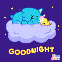 Happy Good Night GIF by DINOSALLY