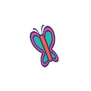 Butterfly Hoagie Sticker by Wawa