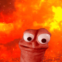 pfinney_ fire weird help scream GIF