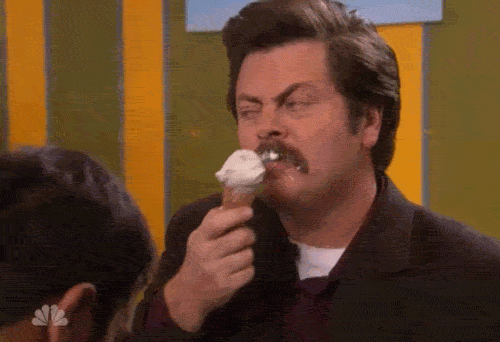 parks and recreation eating GIF