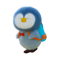 naokadoura run penguin 走る ペンギン Sticker