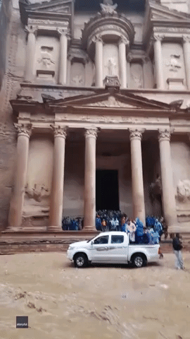 Tourists Evacuated After Flash Flooding Hits Famous Jordanian Historical Site