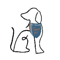 Dog Thank You Sticker by Hi mr doggy