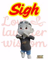 Sad Exhale GIF by Zhot