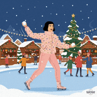 Ice Skating Christmas GIF by World Of Women