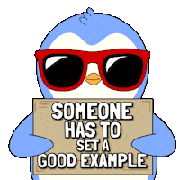 In Charge Penguin Sticker by Pudgy Penguins