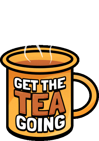 Coffee Camping Sticker by The Glamping Association