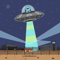 Abducting Sci Fi GIF by Kanpai Pandas