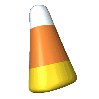 Candy Corn Halloween Sticker
