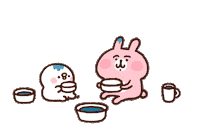 Rain うさぎ Sticker by Kanahei
